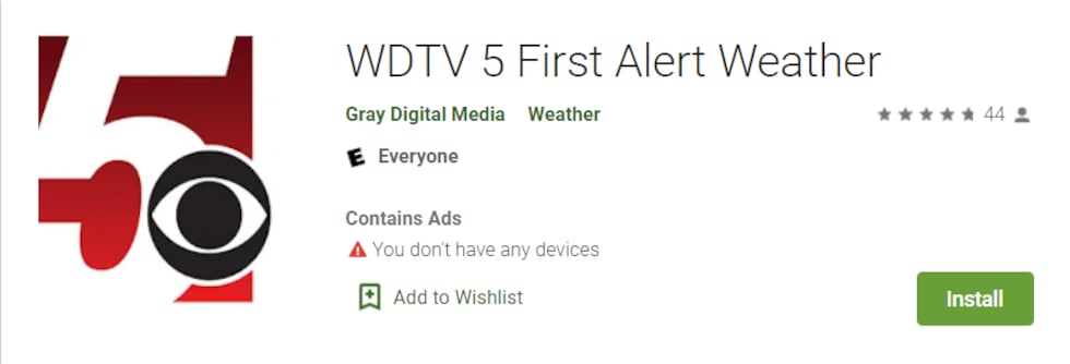WDTV 5 News First Alert Weather App
