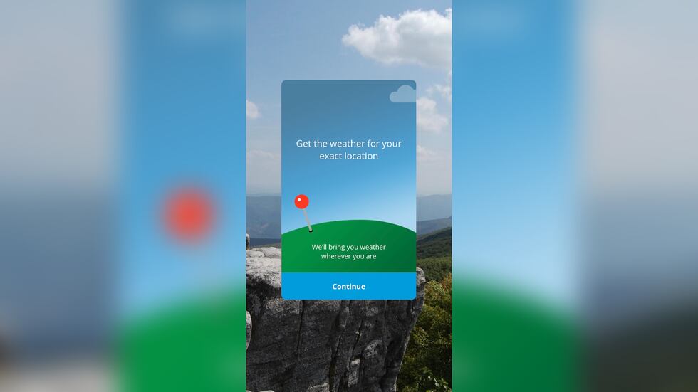 WDTV Weather App location