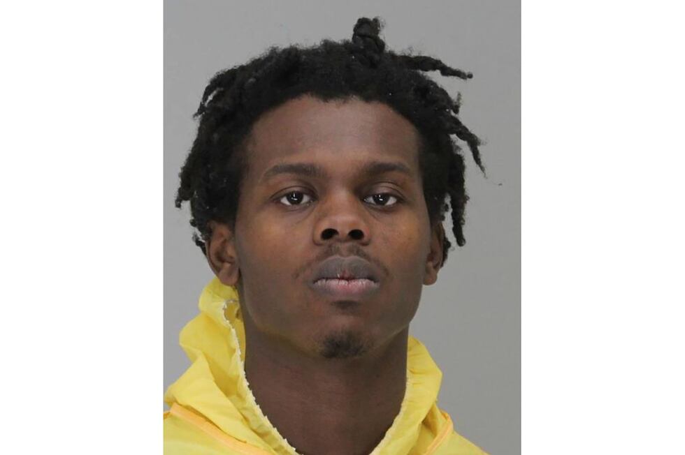 This image provided by Dallas County Jail shows Davion Irvin. Dallas police say Irvin, has...