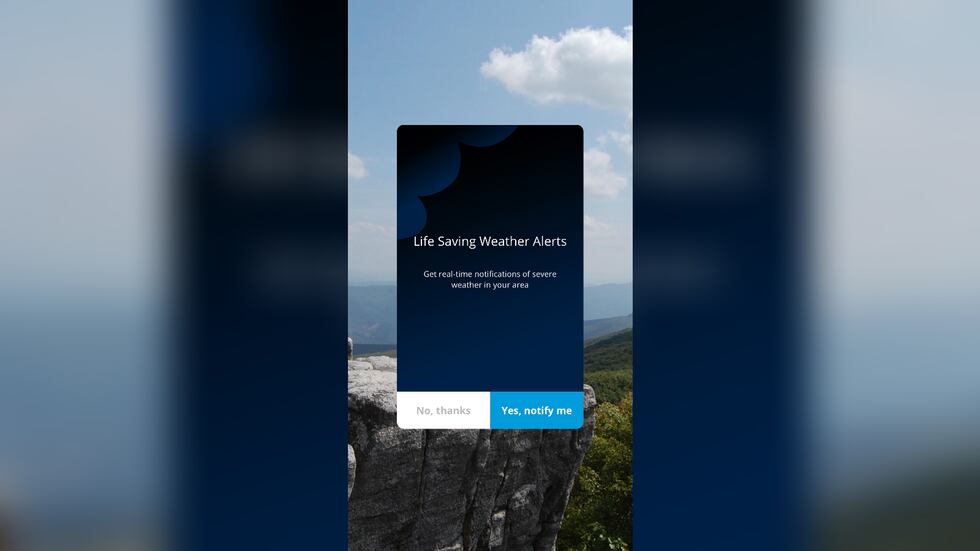 WDTV Weather App alerts